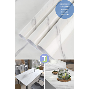 Kendinden Yapışkanlı Mermer Desen Folyo Mutfak Banyo Tezgah Duvar Masa Kaplama 60cmx500cm