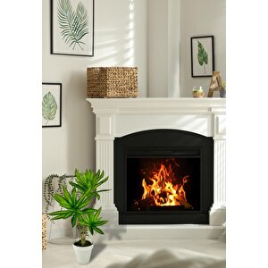 Yapay Çiçek Yeşil Yukka Ağacı 60cm 3dal Salon Çiçeği Beyaz Saksılı Yapay Bitki