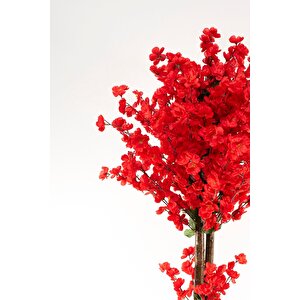 150 Cm Kırmızı Renk Yapay Bahardalı Ağacı