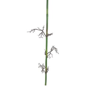 Yapay Çiçek Bambu Dalı Doğal Görünüm Tek Dal Kumaş Yapraklı Uzun Dal 120*50cm