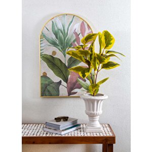 The Mia Ficus Altissima Yapay Ağaç Sarı Yeşil 120 Cm