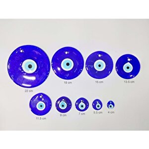 Cam Nazar Boncuğu Delikli Çap 18 Cm