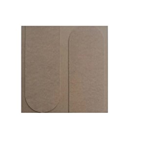 Alacatı Model Mdf Duvar Paneli 1 Adet 40x40cm Dekoratif Duvar Çıtası Ahşap Panel Boyanabilir Ham Mdf
