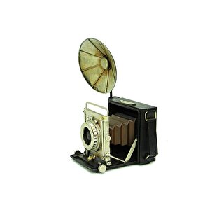 Dekoratif Metal Fotoğraf Makinesi Biblo Vintage Hediyelik
