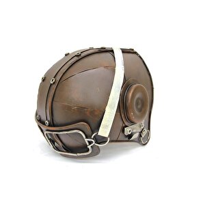 Dekoratif Metal Pilot Kaskı Biblo Dekoratif Hediyelik