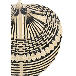 Dekoratif Bambu Duvar Dekoru Siyah 2x29x39 Cm