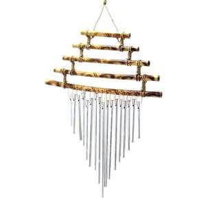 Bambu 5 Katlı Metal Rüzgar Çanı