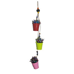 Renkli Kova Nazar Boncuğu 50 Cm Duvar Süsü