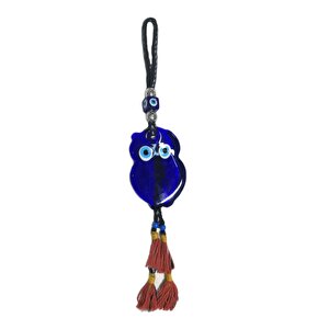 Baykuş Şekilli Nazarlık 50 Cm Duvar Süsü