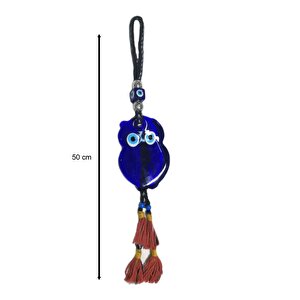 Baykuş Şekilli Nazarlık 50 Cm Duvar Süsü
