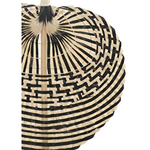 Dekoratif Bambu Duvar Dekoru Siyah 2x21x28 Cm