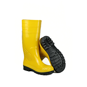 Pabucchi E-500 Çelik Burunlu Su Geçirmez Soğuk Geçirmez Uzun Unisex Lastik Çizme - İnşaat, Tarım, Sanayi Ve Balıkçı Çizmesi