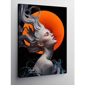 Kanvas Tablo Rüzgar Kadın 50x70 cm
