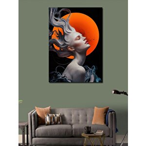 Kanvas Tablo Rüzgar Kadın 50x70 cm