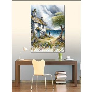 Kanvas Tablo Rüzgarlı Kulübe 100x140 cm