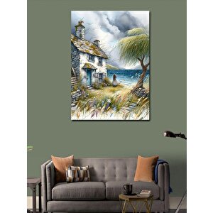 Kanvas Tablo Rüzgarlı Kulübe 100x140 cm