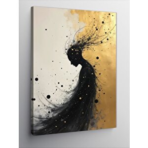 Kanvas Tablo Rüzgarla Savrulan Kadın 50x70 cm