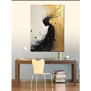 Kanvas Tablo Rüzgarla Savrulan Kadın 50x70 cm