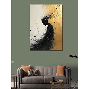 Kanvas Tablo Rüzgarla Savrulan Kadın 50x70 cm