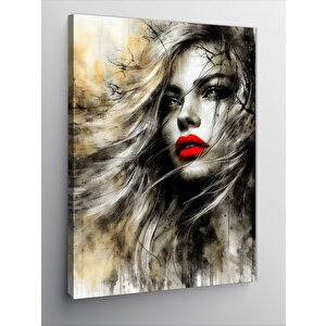 Kanvas Tablo Rüzgarlı Kadın 50x70 cm