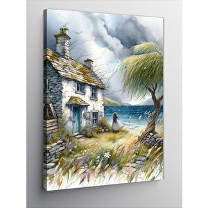 Kanvas Tablo Rüzgarlı Kulübe 70x100 cm