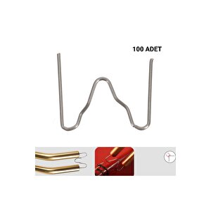 100 Adet 0,8 Mm Diş Köşe Plasti̇k Kaynak Zimba Teli̇