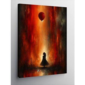 Kanvas Tablo Salıncakta Sallanan Kız Çocuğu 70x100 cm