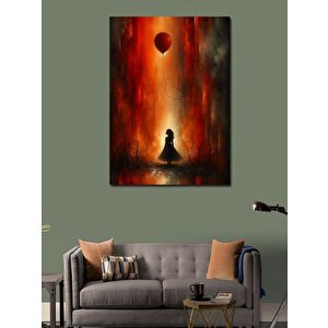 Kanvas Tablo Salıncakta Sallanan Kız Çocuğu 50x70 cm