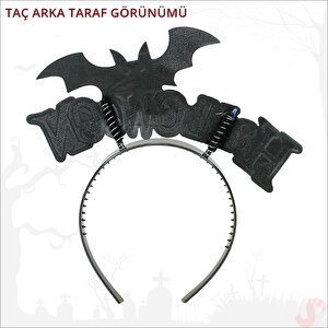 Halloween Yarasa Taç - Turuncu