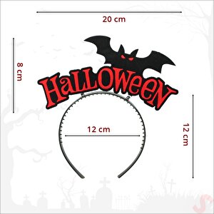 Halloween Yarasa Taç - Kırmızı