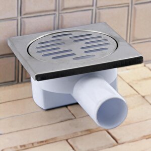 Yer Süzgeci Banyo Izgara Lavabo Pis Su Gideri Kapak Kapağı Yandan Çıkışlı Sifon Metal Plastik 32 Mm