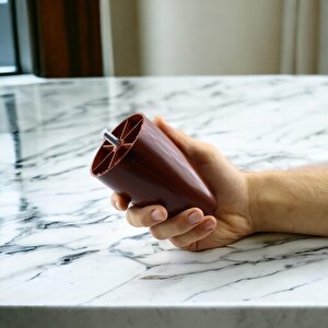 Mobilya Yükseltici Kanepe Ünite Koltuk Ayağı Baza Ayakları Ceviz Desen Plastik Ayak 12 Cm 4 Adet