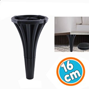 Konsol Mobilya Kanepe Koltuk Tv Ünitesi Baza Ayağı Orta Sehpası Ayak Ayakları 16 Cm Siyah