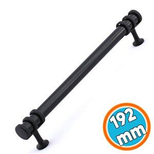 Mobilya Mutfak Dolabı Çekmece Dolap Kulpları Kapak Kulpu Kulbu Siyah 192 Mm Metal Kulp