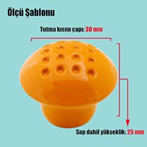 10 Adet Mobilya Kulp Çekmece Dolap Kapak Kulpu Kulbu Turuncu Metal Kulp