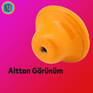 10 Adet Mobilya Kulp Çekmece Dolap Kapak Kulpu Kulbu Turuncu Metal Kulp