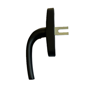 Alüminyum Eksenel Pencere Kol Tek Dillli Siyah