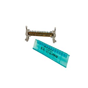 Onka 2064 2/13 80a 15 Delikli Tek Kutuplu Dağıtıcı Ünite 6x5,9 Mm² Nötr Topraklama Barası