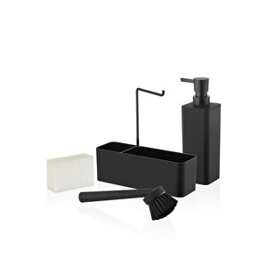 The Mia Plain Sıvı Sabunluk Seti Siyah