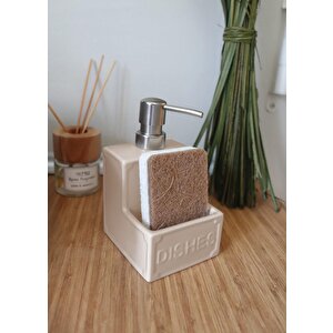 Dishes Sıvı Sabunluk Bej 350 Ml
