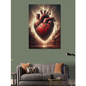 Kanvas Tablo Kalp Görseli 100x140 cm