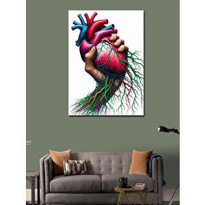 Kanvas Tablo Köklenen Kalp 70x100 cm