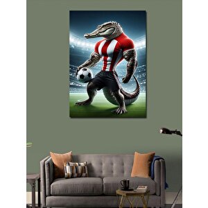 Kanvas Tablo Futbol Timsahı 70x100 cm