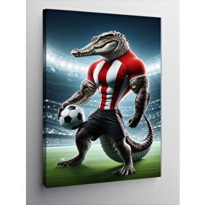 Kanvas Tablo Futbol Timsahı 100x140 cm
