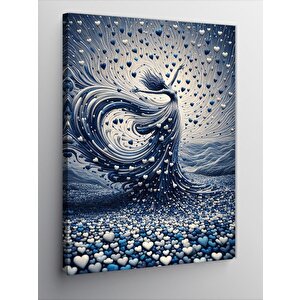 Kanvas Tablo Kalpler Ve Soyut Kadın 50x70 cm