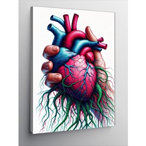 Kanvas Tablo Kalp Ve Damarlar 100x140 cm