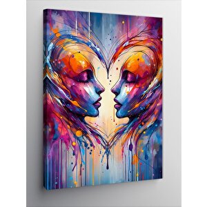Kanvas Tablo Kalp Ve Soyut İnsanlar 70x100 cm