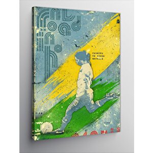 Kanvas Tablo Ronaldinho Gaúcho Futbolcu 100x140 cm
