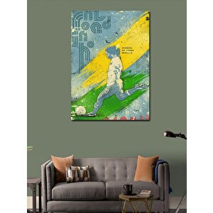 Kanvas Tablo Ronaldinho Gaúcho Futbolcu 100x140 cm