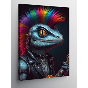 Kanvas Tablo Punk Kertenkele 70x100 cm